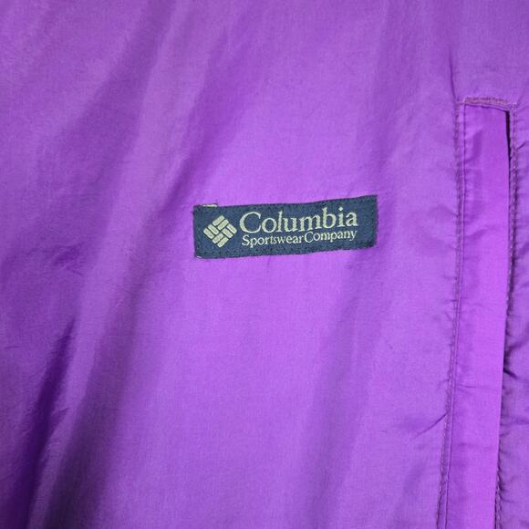 Vintage Columbia Coat Womens Medium Purple Nylon Ski Jacket 0718 - Picture 3 of 10